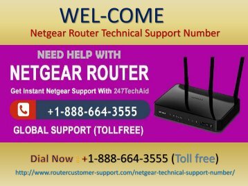 Netgear Router Customer Care Number +1-888-664-3555