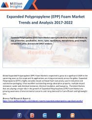 Expanded Polypropylene (EPP) Foam Market Trends and Analysis 2017-2022