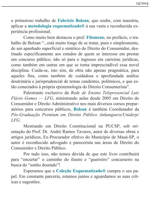 Direito do Consumidor Esquematizado - Fabrício Bolzan - 2013