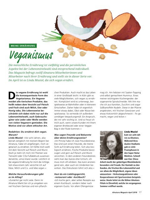 Alnatura Magazin April 2018