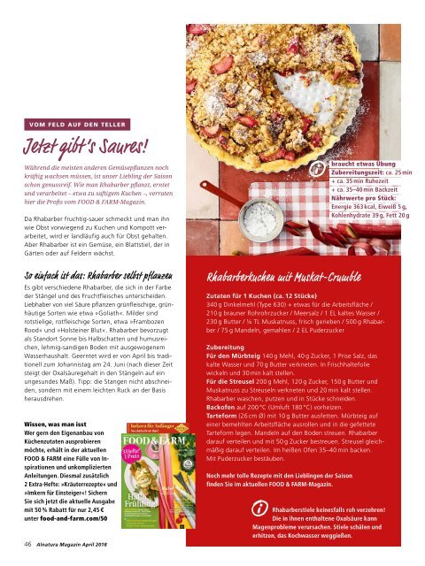 Alnatura Magazin April 2018