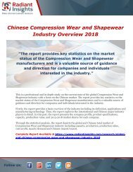 Chinese Compression Wear and Shapewear Industry Overview 2018