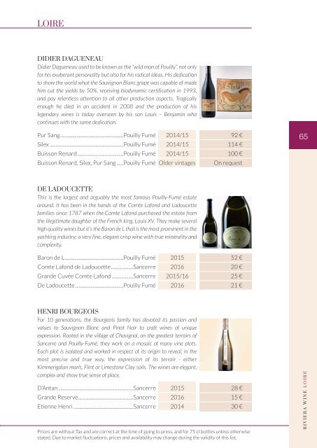 Riviera Wine - Catalogue 2018