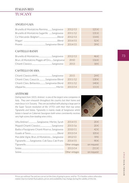 Riviera Wine - Catalogue 2018