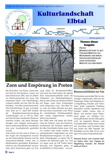 Zorn und Empörung in Preten - Verein zum Schutz der ...