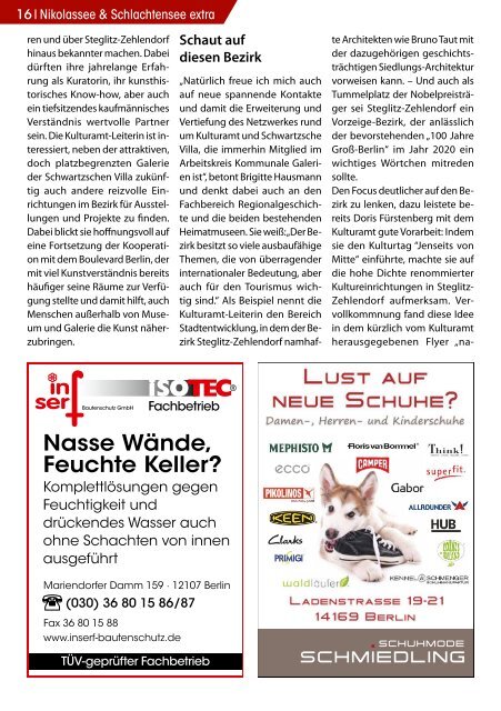 Nikolassee & Schlachtensee extra Nr. 5/2017