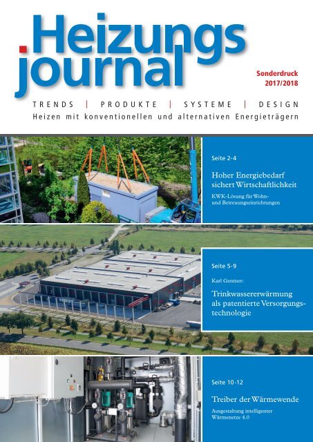 Heizungsjournal Sonderdruck 2017/2018 | YADOS Wärmenetztechnik