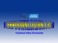 Facebook Video Downloader - KeepDownloading