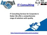 Reliable IT Consulting In Dubai 24/7 Available - 0502053269