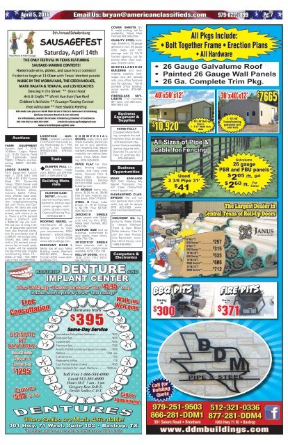 American Classifieds April 5th Edition Bryan College Station