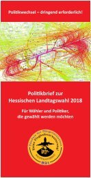 BBI-Politikbrief zur Hessischen Landtagswahl 2018 (Flyerformat, Stand 04-04.2018)
