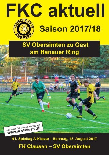 FKC Aktuell - 01. Spieltag - Saison 2017/2018