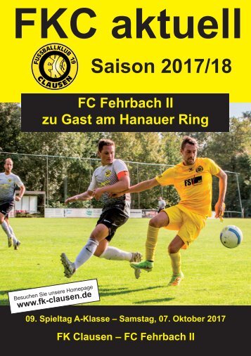 FKC Aktuell - 09. Spieltag - Saison 2017/2018