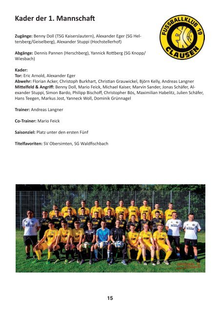 FKC Aktuell - 09. Spieltag - Saison 2017/2018