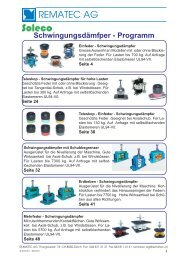 Schwingungsdämpfer (Feder- und Gummi/Metall ... - REMATEC AG