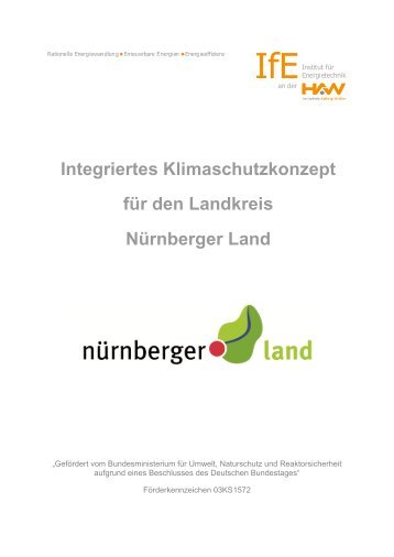 Integriertes Klimaschutzkonzept für den Landkreis Nürnberger Land