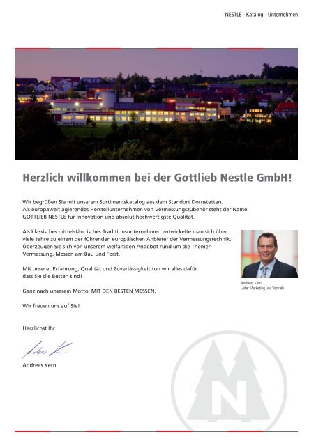 Gottlieb Nestle Produktkatalog 2018