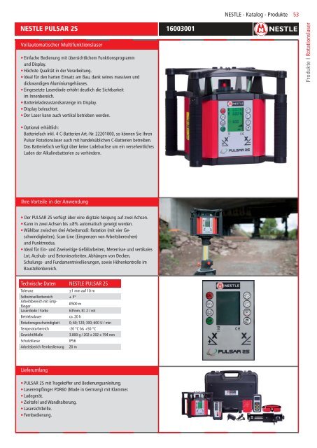 Gottlieb Nestle Produktkatalog 2018