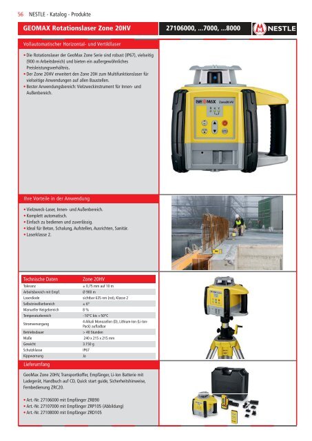 Gottlieb Nestle Produktkatalog 2018