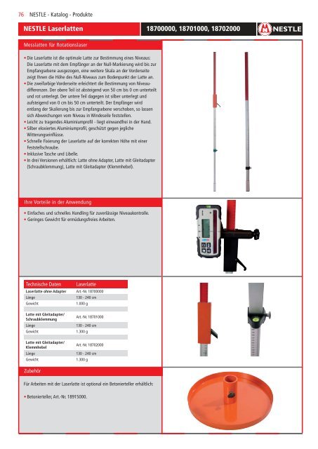 Gottlieb Nestle Produktkatalog 2018