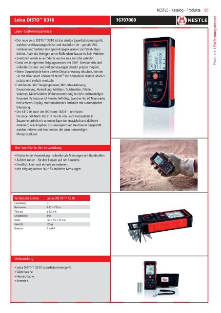 Gottlieb Nestle Produktkatalog 2018