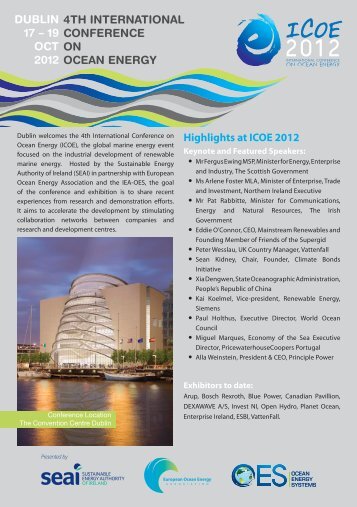 Highlights at ICOE 2012 4TH INTERNATIONAL CONFERENCE ON ...