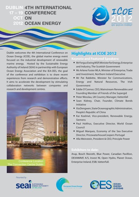 Highlights at ICOE 2012 4TH INTERNATIONAL CONFERENCE ON ...