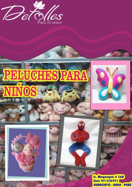 CATALOGO DE PELUCHES PARA NIÑOS