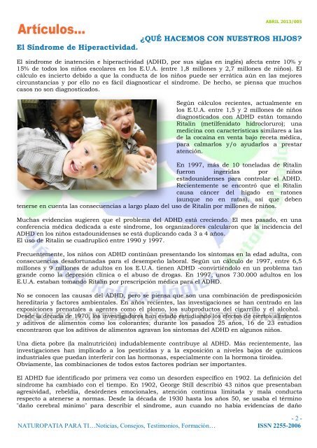 Revista Naturopatia para Ti nº 6