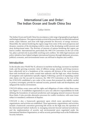 International Law and Order: The Indian Ocean and South China Sea
