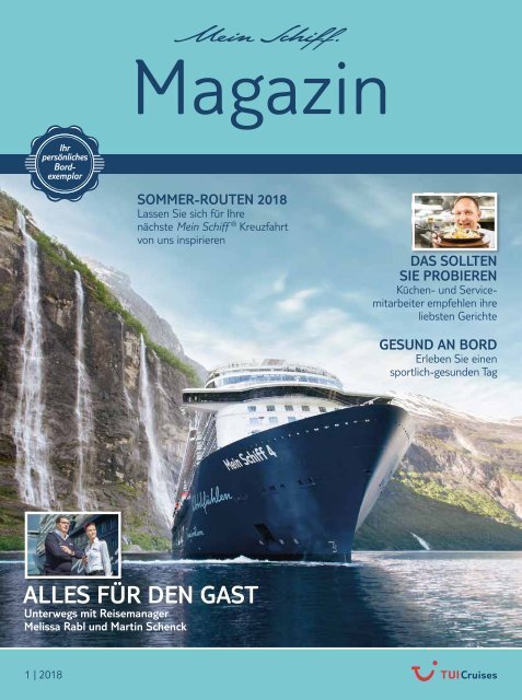 Tui Cruises Mein Schiff Magazin 01 2018