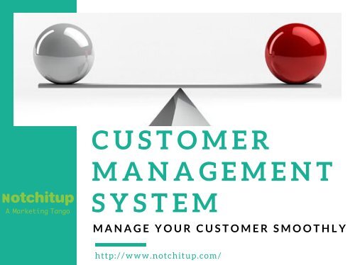 Customer Management System - Manage Your Customer Smoothly