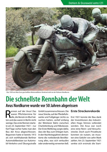 Dahlem & Grunewald extra Nr. 5/2017