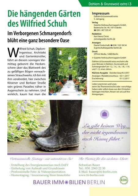 Dahlem & Grunewald extra Nr. 5/2017