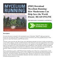 [PDF] Download Mycelium Running: How Mushrooms Can Help Save the World Ebook | READ ONLINE