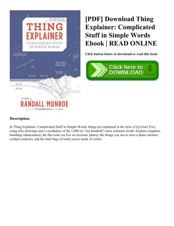 [PDF] Download Thing Explainer: Complicated Stuff in Simple Words Ebook | READ ONLINE