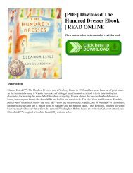 [PDF] Download The Hundred Dresses Ebook | READ ONLINE