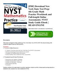 [PDF] Download New York State Test Prep: 4th Grade Math Practice Workbook and Full-length Online Assessments: NYST Study Guide Ebook | READ ONLINE