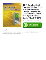 [PDF] Download Steck-Vaughn GED: Test Prep 2014 GED Reasoning Through Language Arts Spanish Student Edition 2014 (Spanish Edition) Ebook | READ ONLINE