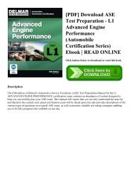 [PDF] Download ASE Test Preparation - L1 Advanced Engine Performance (Automobile Certification Series) Ebook | READ ONLINE
