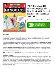 [PDF] Download 180 Days of Language for First Grade (180 Days of Practice) Ebook | READ ONLINE