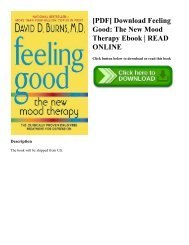 [PDF] Download Feeling Good: The New Mood Therapy Ebook | READ ONLINE