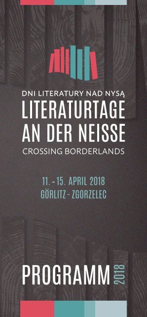 Literaturtage an der Neiße 2018 – Programm
