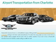 Airport Transportation from Charlotte