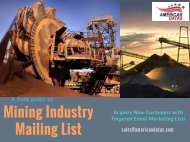 Mining Industry Mailing List | Mining Companies Database