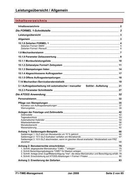 Zeit-Schnittstelle starten 15.3.1