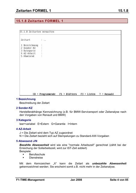 Zeit-Schnittstelle starten 15.3.1