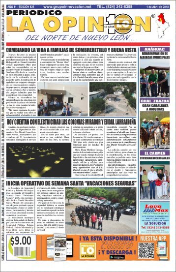 Periodico la opinion edicion 525