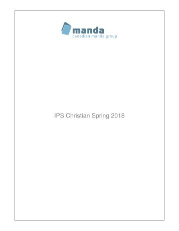 Ingram Publisher Services Christian Spring 2018