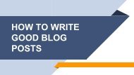 How to write awesome blog posts